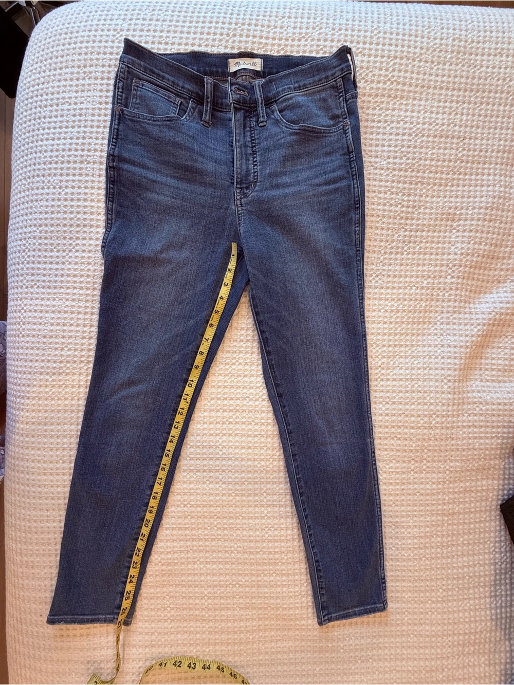 Madewell Skinny Jeans in Dark Blue Wash